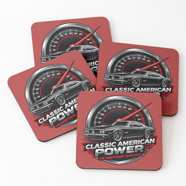 Item preview, Classic American Muscle Car Power Design designed and sold by Retro Arabica.