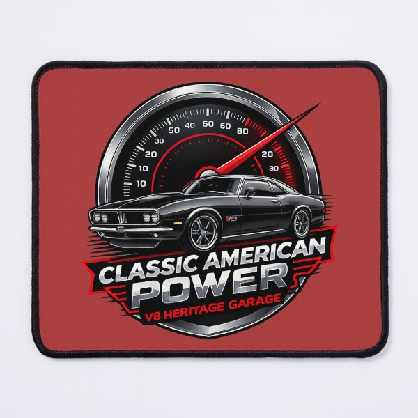 Item preview, Classic American Muscle Car Power Design designed and sold by Retro Arabica.