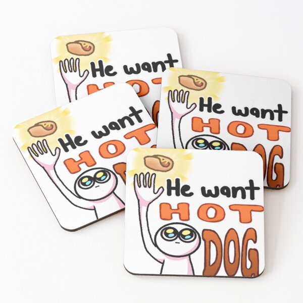 Item preview, He want Hot DOG  designed and sold by BrittanyRicho.