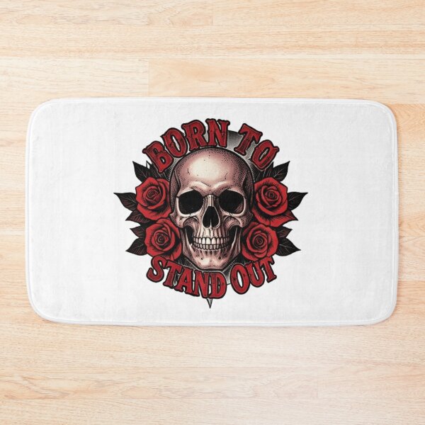 Item preview, Born To Stand Out Skull Rose Dark Aesthetic Streetwear Tattoo Style T-Shirt Design designed and sold by 1TruthMatrix.