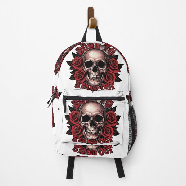 Item preview, Born To Stand Out Skull Rose Dark Aesthetic Streetwear Tattoo Style T-Shirt Design designed and sold by 1TruthMatrix.