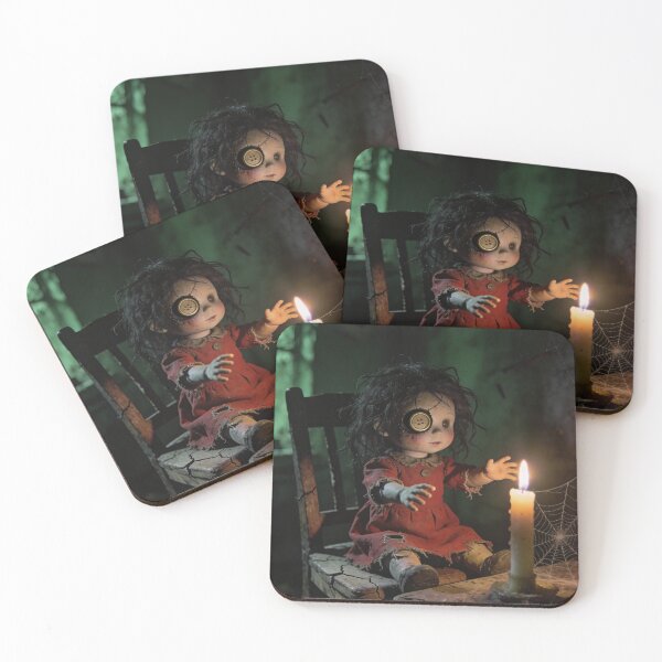 Item preview, Haunted Doll Candlelight Creepy Horror Scene designed and sold by MaikeCreates.