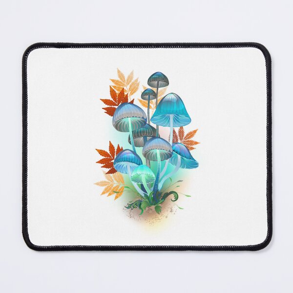 Item preview, Composition with blue mushrooms designed and sold by Blackmoon9.