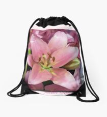 Lily - palette knifed Drawstring Bag