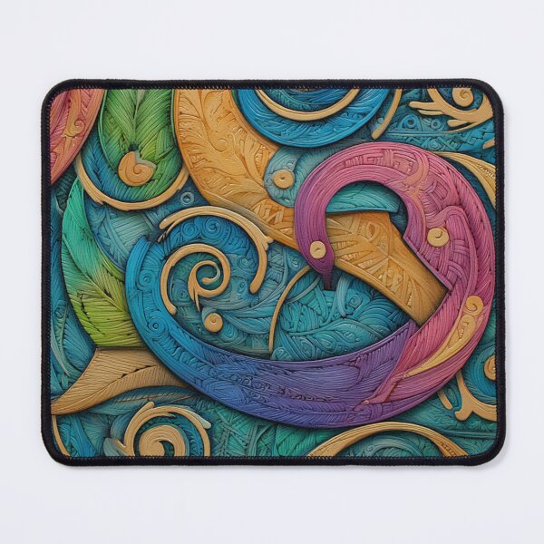 Item preview, New Zealand Māori Paua Pattern Koru Design 890 designed and sold by GrinGalore.