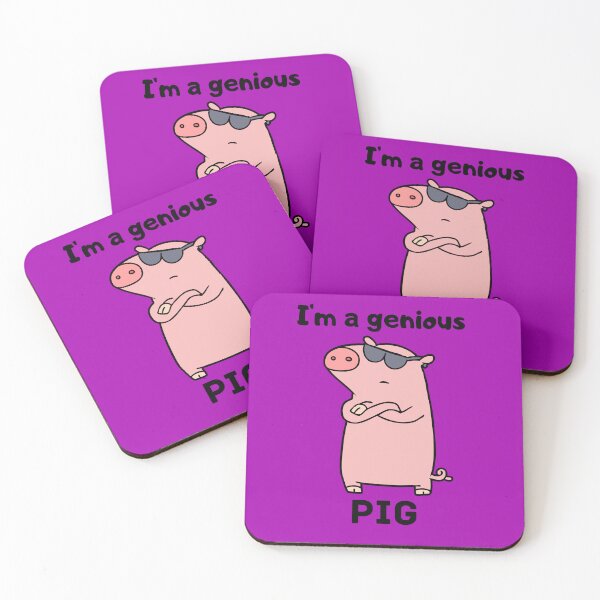 Item preview, I'm a​​ genius pig designed and sold by MissMePlease.