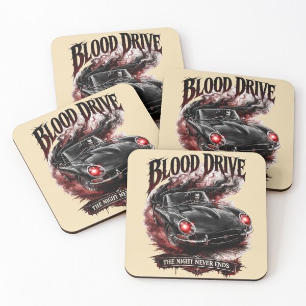 Item preview, Blood Drive Horror Classic Car Design designed and sold by Retro Arabica.