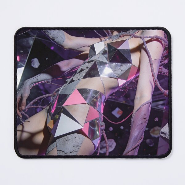 Item preview, Futuristic Cyberpunk Mirror Body Abstract Aesthetic designed and sold by MaikeCreates.