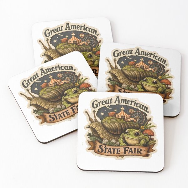 Item preview, "Friendly Frog & Snail at Great American State Fair - Carnival Tent Ferris Wheel Sticker"  "Friendly Frog & Snail at Great American State Fair - Carnival Tent Ferris Wheel Sticker" designed and sold by Ulikedigital14.