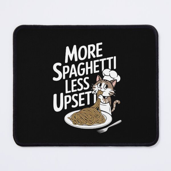 Item preview, More Spaghetti Less Upsetty: Le Chat Gourmet designed and sold by FrenchTouch77.