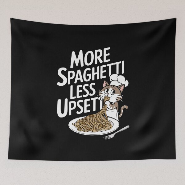 Item preview, More Spaghetti Less Upsetty: Le Chat Gourmet designed and sold by FrenchTouch77.