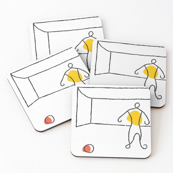 Item preview, Football Players Minimalist Illustration designed and sold by missbobbit.
