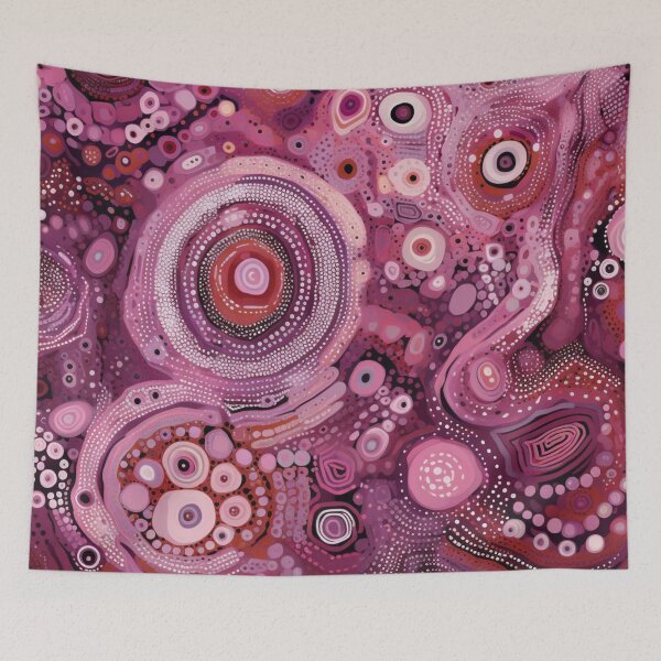 Item preview, Aboriginal Inspired Dot Art - With Rose Ocean designed and sold by GrinGalore.