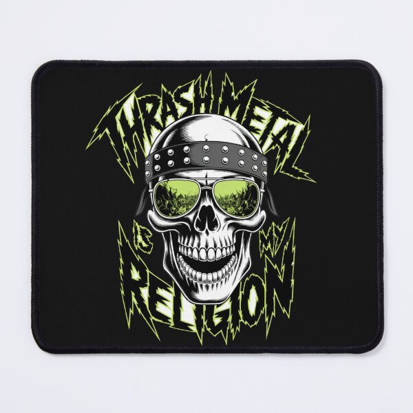 Item preview, Thrash Metal Is My Religion - Toxic Green Skull Art designed and sold by NexKris.