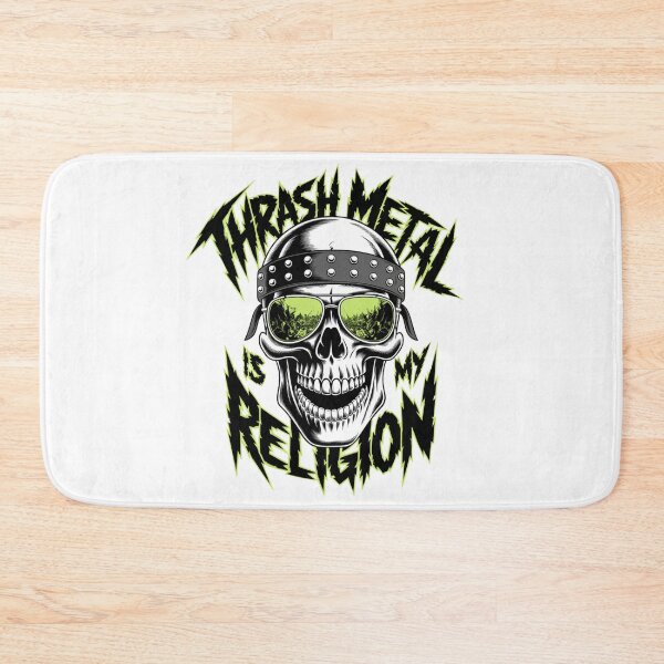 Item preview, Thrash Metal Is My Religion - Toxic Green Skull Art designed and sold by NexKris.