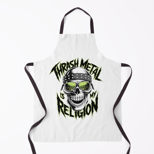 Item preview, Thrash Metal Is My Religion - Toxic Green Skull Art designed and sold by NexKris.