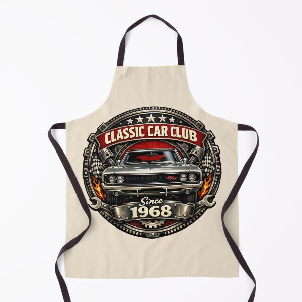 Item preview, Classic Car Club Since 1968 Vintage Muscle Car Badge designed and sold by Retro Arabica.