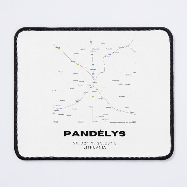 Item preview, Pandėlys Lithuania Minimalist Map Poster | Modern City Street Map Art designed and sold by RM-Journey.