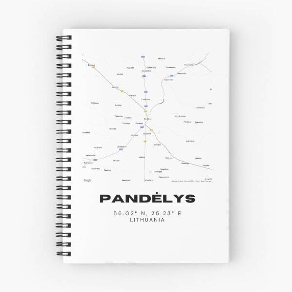 Item preview, Pandėlys Lithuania Minimalist Map Poster | Modern City Street Map Art designed and sold by RM-Journey.
