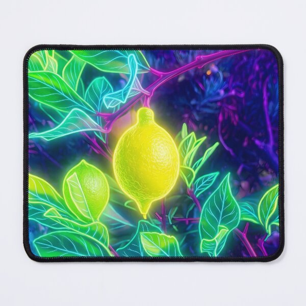 Item preview, Neon Cyberpunk Lemon Tree Glowing Botanical Art designed and sold by Scoutic-Neon.