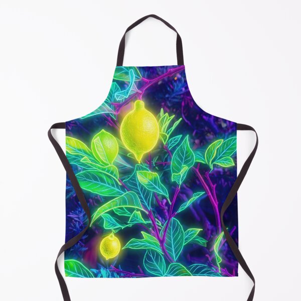 Item preview, Neon Cyberpunk Lemon Tree Glowing Botanical Art designed and sold by Scoutic-Neon.