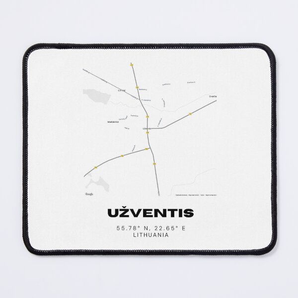 Item preview, Užventis Lithuania Minimalist Map Poster | Stylish City Map Art designed and sold by RM-Journey.