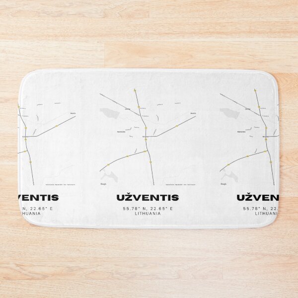 Item preview, Užventis Lithuania Minimalist Map Poster | Stylish City Map Art designed and sold by RM-Journey.