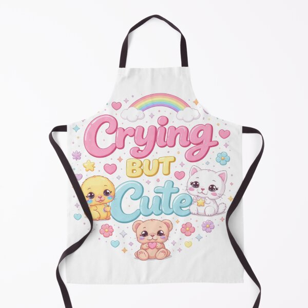 Item preview, Crying But Cute Kawaii Design | Sad But Adorable Aesthetic Cartoon Art designed and sold by Sanika arts .