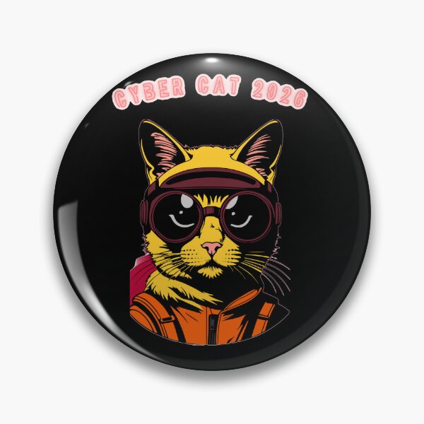 Item preview, Cyber Cat 2026 Future Pilot Aesthetic designed and sold by Quotable Gear.