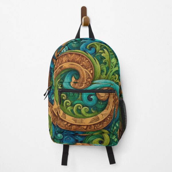 Item preview, New Zealand Māori Paua Pattern Koru Design 891 designed and sold by GrinGalore.