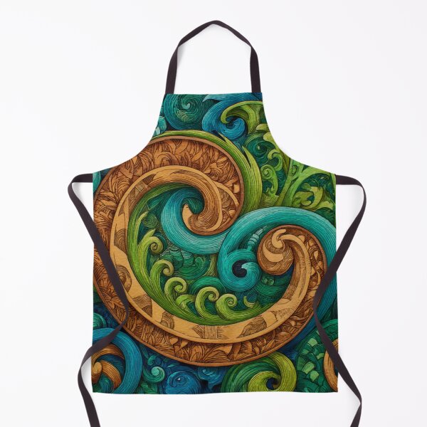 Item preview, New Zealand Māori Paua Pattern Koru Design 891 designed and sold by GrinGalore.