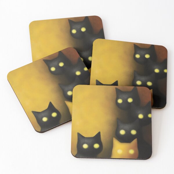 Item preview, The Gathering — Gothic Cat Art Print designed and sold by Mourne & Dusk.