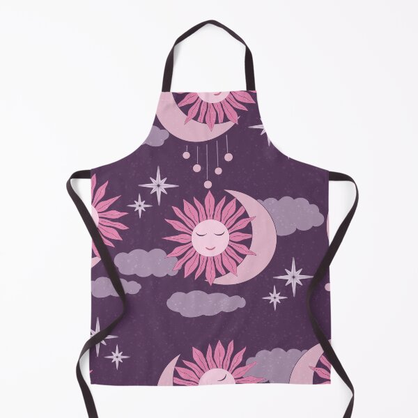 Item preview, Large scale of Purple Pink Celestial Sun Moon Feminine Witchy Pattern designed and sold by DColourMuse.