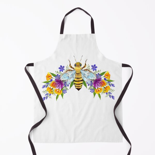 Item preview, Honey bee with flowers designed and sold by Blackmoon9.