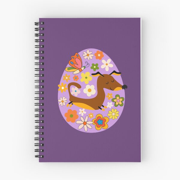 Item preview, Cute Floral Dachshund Easter designed and sold by AnulaArt.