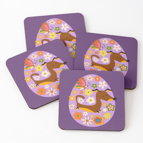 Item preview, Cute Floral Dachshund Easter designed and sold by AnulaArt.