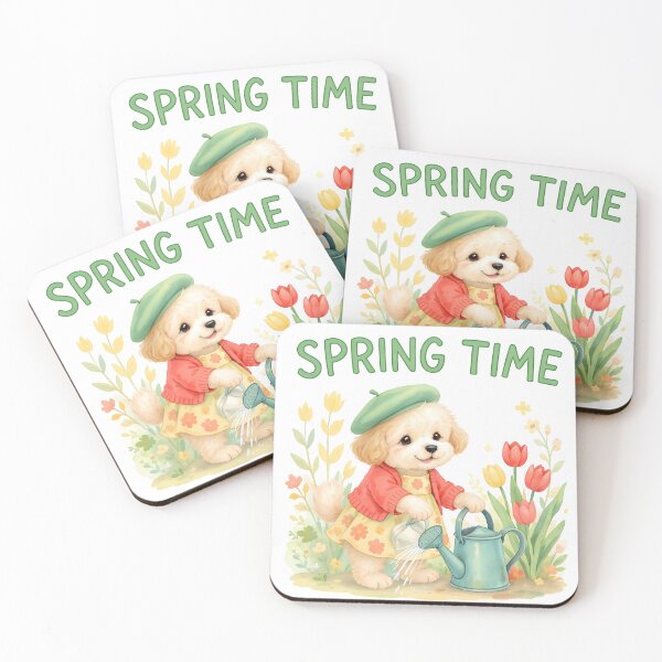 Item preview, Watercolor Maltipoo Spring Art designed and sold by Kedspicedesign.