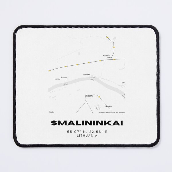 Item preview, Smalininkai Lithuania Minimalist Map Poster | Elegant City Map Wall Art designed and sold by RM-Journey.