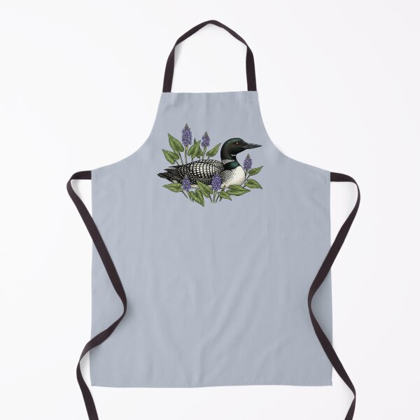 Item preview, Common Loon with Pickerelweed Wildflowers designed and sold by BirdsnStuff.