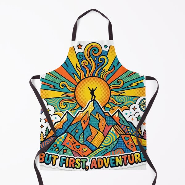 Item preview, Hiking Mountain Pop Art Bold Colorful Outdoors Sticker designed and sold by Poppy Volt.