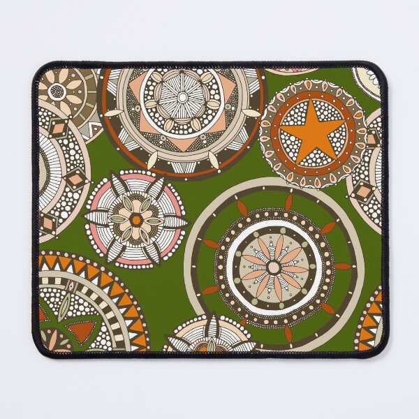 Item preview, kazuki star forest green mandala designed and sold by scrummy.