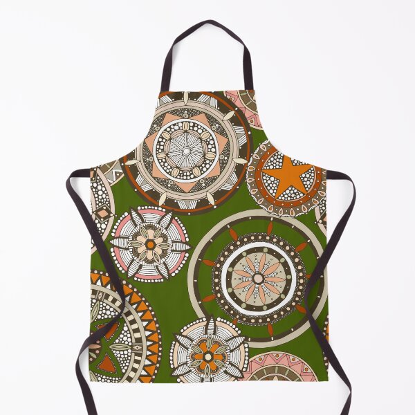 Item preview, kazuki star forest green mandala designed and sold by scrummy.