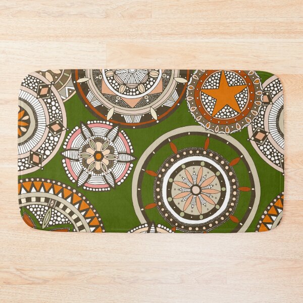 Item preview, kazuki star forest green mandala designed and sold by scrummy.