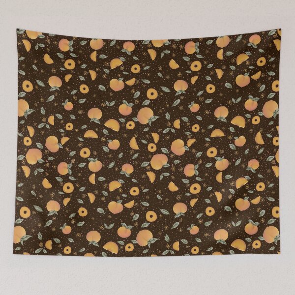 Item preview, Peach Pattern – Fuzzy Evening – Orchard Evenings designed and sold by Melodie Messina.