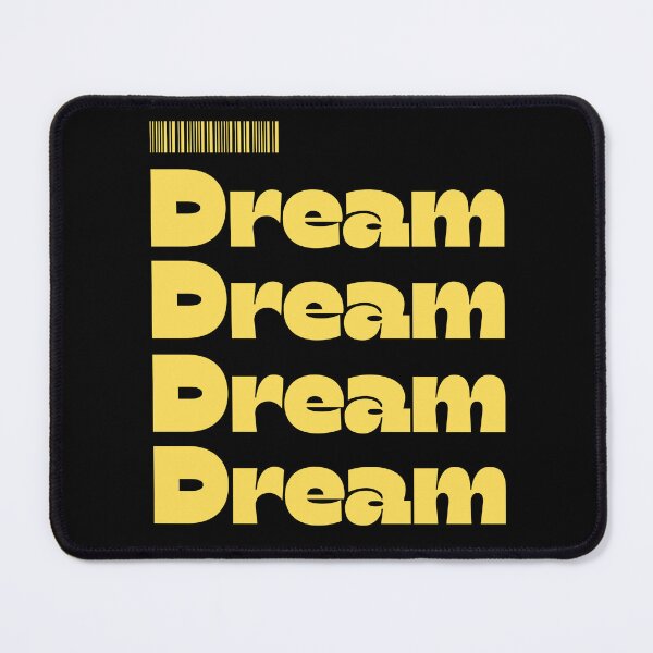 Item preview, Dream Repeat Minimalist Typographic Yellow Barcode designed and sold by PACS0011.