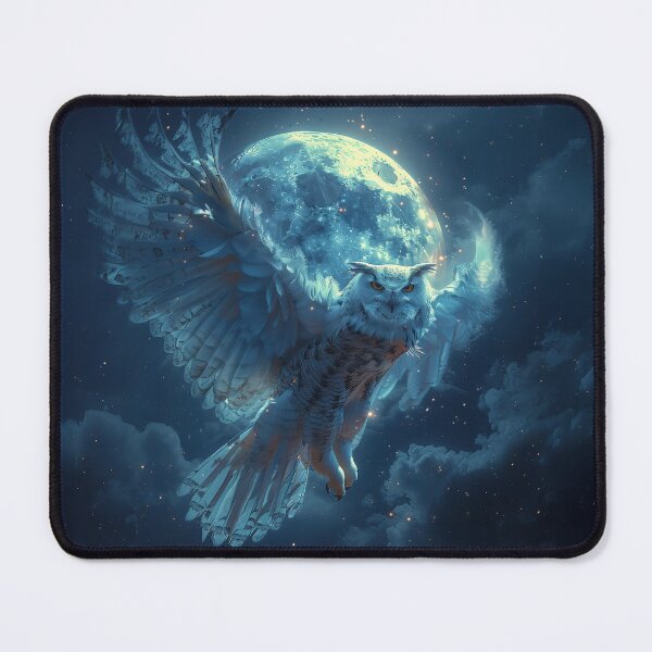 Item preview, Moonlight Flight – Celestial Owl Guardian designed and sold by Erika Kaisersot.