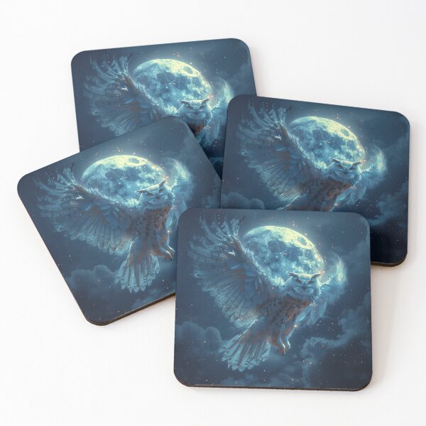 Item preview, Moonlight Flight – Celestial Owl Guardian designed and sold by Erika Kaisersot.