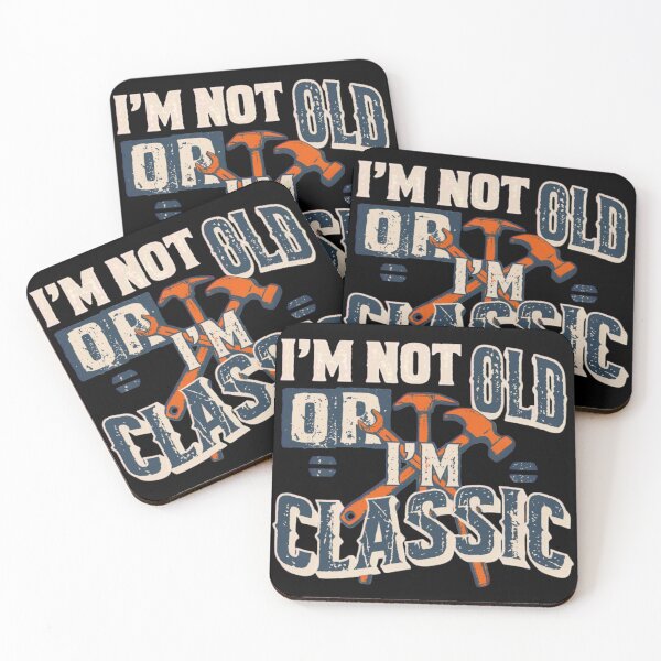 Item preview, I’m Not Old I’m Classic Funny Mechanic Dad Quote Vintage Blue Collar Aging Humor Gift designed and sold by Ladys-Gents.
