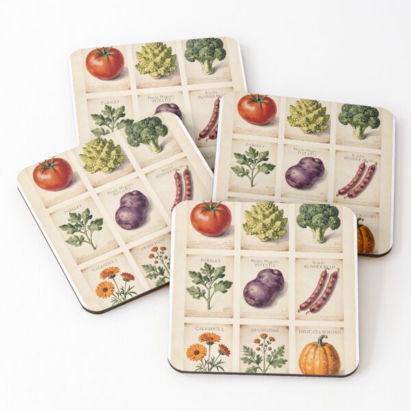 Item preview, Vintage Heirloom Seed Packet Poster | Botanical Kitchen Wall Art | Cottagecore Garden Print | Heritage Vegetable Art | Homesteader Kitchen Decor designed and sold by Kelvin Hughes Design.
