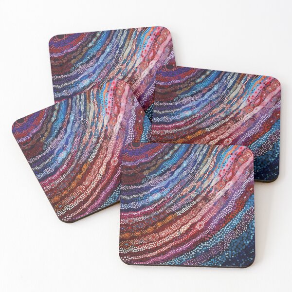Item preview, Aboriginal Inspired Dot Art - Underwater Wave Currents designed and sold by GrinGalore.